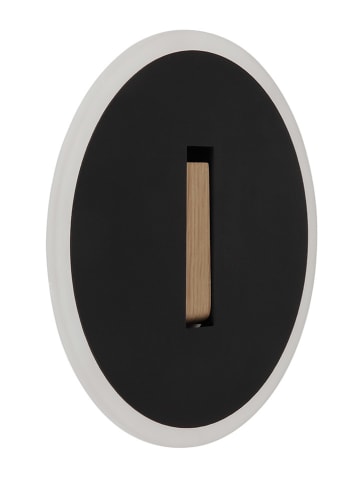 LED-Wandleuchte "Avery" in Schwarz - Ø 20,5 cm 