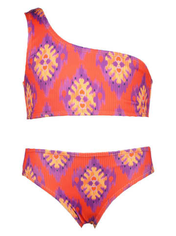 Bikini in Rot/ Lila/ Orange