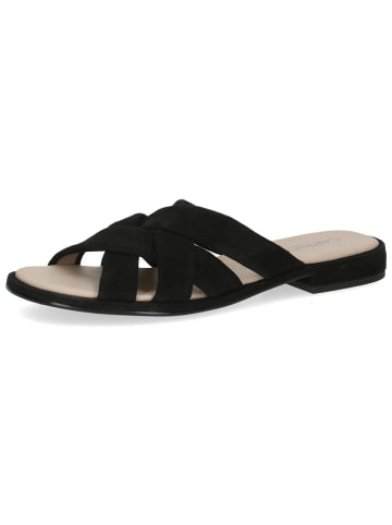 Leder-Pantoletten in Schwarz