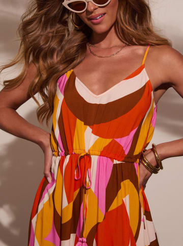 Jumpsuit in Bunt/ Rot