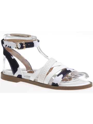 Sandalen in Weiß/ Schwarz