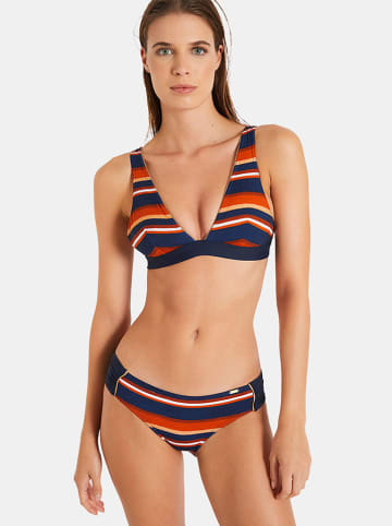 Figi bikini "Afreeka" w kolorze granatowo-czerwonym