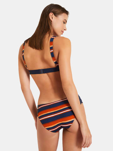 Figi bikini "Afreeka" w kolorze granatowo-czerwonym
