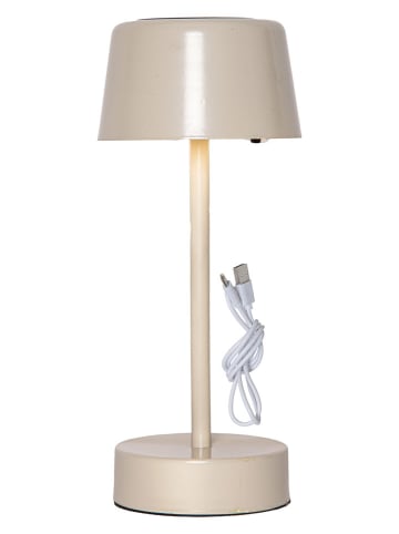 LED-Solar-Lampe "Solei" in Beige - (B)12 x (H)26,5 cm