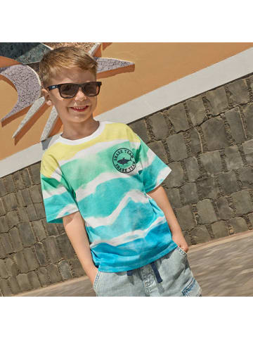 Shirt wit/blauw