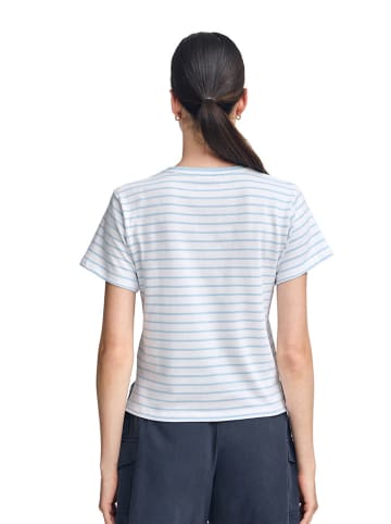 Shirt wit/lichtblauw