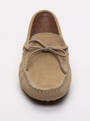 Leder-Mokassins "Johnny" in Beige