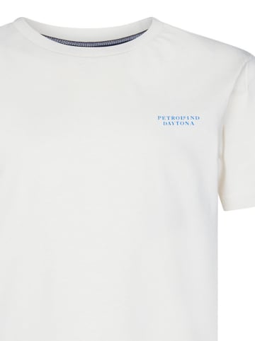 Shirt in Weiß/ Blau