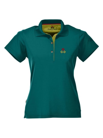 Funkcyjna koszulka polo "Aeschi fresh" w kolorze turkusowym