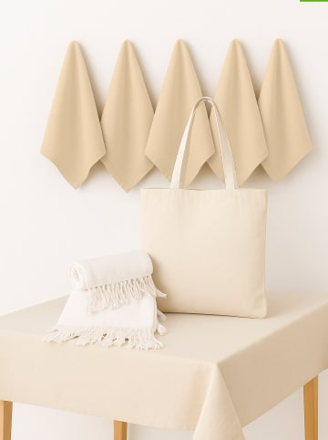 9tlg. Textilien-Set in Beige