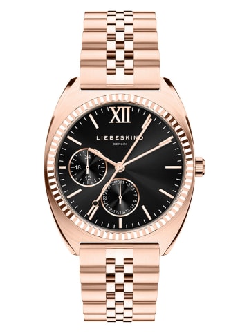 Chronograaf roségoudkleurig/zwart