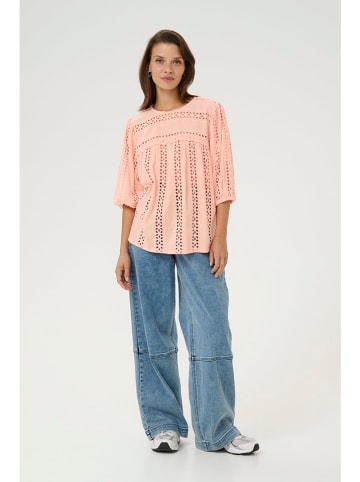 Blouse abrikooskleurig