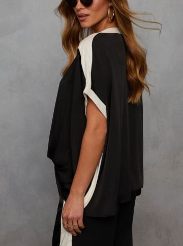 Blouse zwart/wit