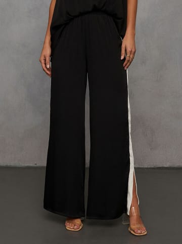 Broek zwart/crème