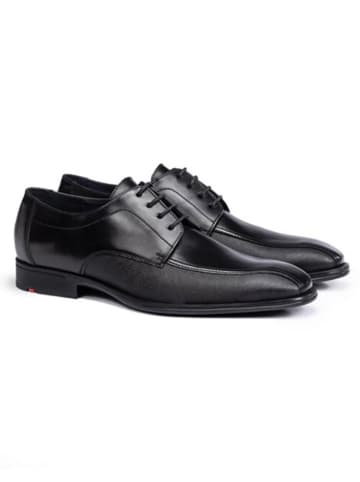Leder-Schnürschuhe "George" in Schwarz