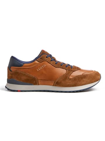 Leder-Sneakers "Edmond" in Hellbraun