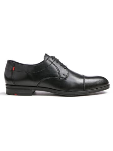 Leder-Schnürschuhe "Lias" in Schwarz