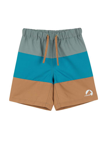 Badeshorts "Uimari" in Blau/ Grau/ Hellbraun