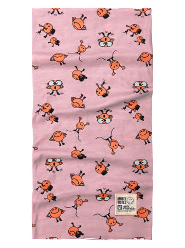 Loop-Schal "Smileyworld" in Rosa/ Pink
