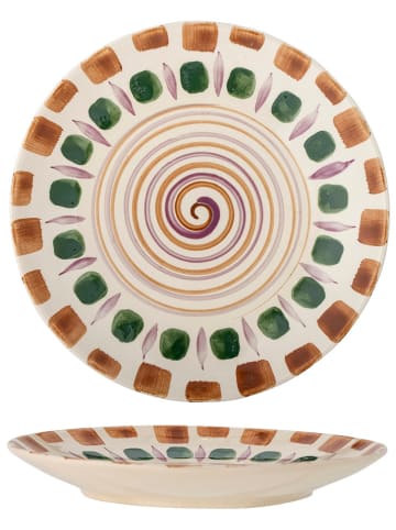 Dinerbord "Shama" groen/lichtbruin - Ø 27 cm