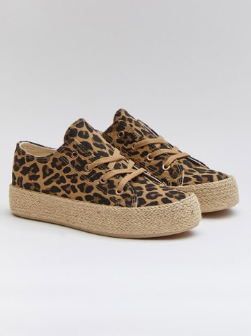 Espadryle w kolorze brązowo-jasnobrązowym