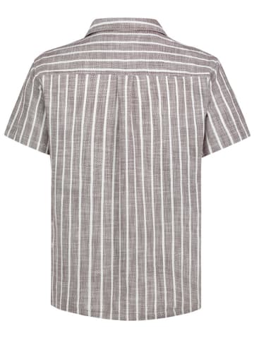 Koszula - Regular fit - w kolorze biało-brązowym