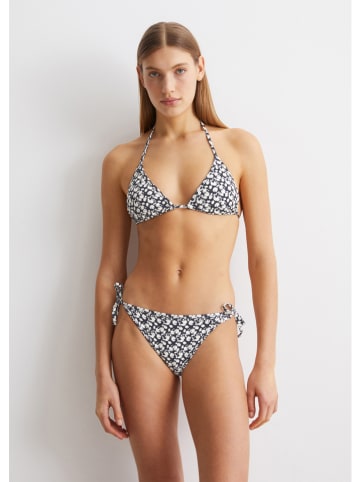 Figi bikini w kolorze czarno-kremowym