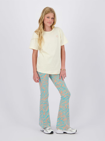 Legging "Sanima" turquoise/abrikooskleurig
