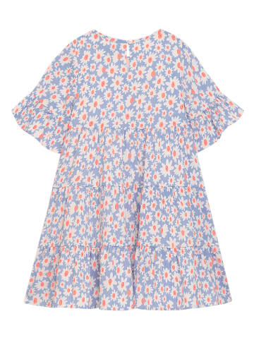 Kleid "Dyade" in Hellblau/ Weiß