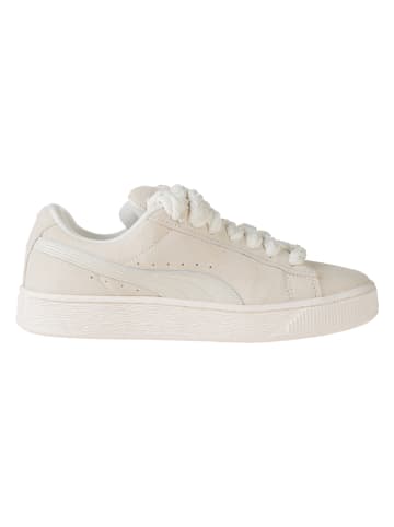 Leren sneakers crème