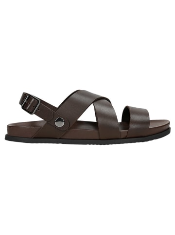 Leren sandalen bruin