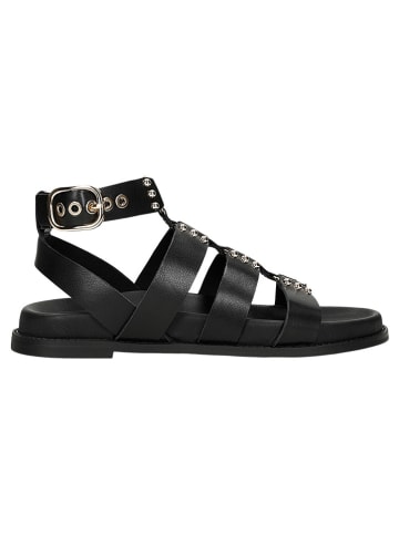 Leder-Sandalen in Schwarz