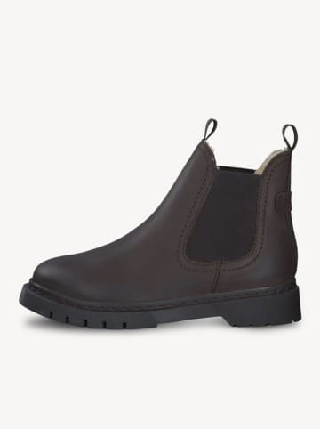 Leder-Chelsea-Boots in Braun