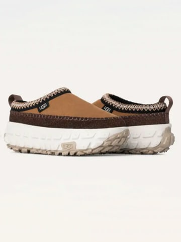 Enkelboots met schapenvacht "Venture Daze" lichtbruin/bruin