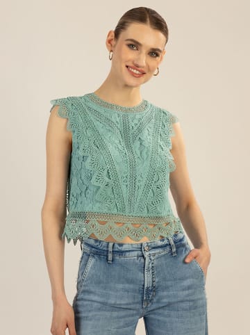Spitzentop in Mint