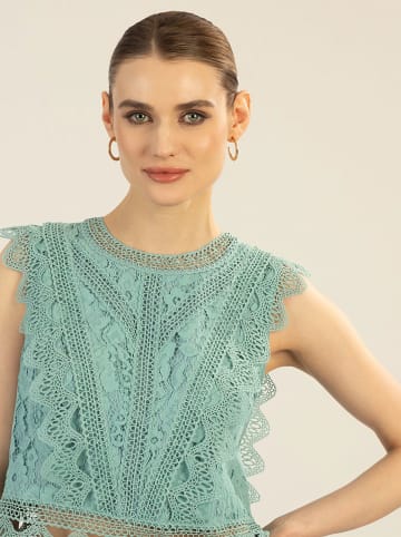 Spitzentop in Mint