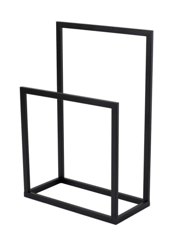 Stojak w kolorze czarnym na ubrania - 60 x 90 x 25 cm