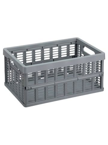 Kiste in Grau - (B)35,5 x (H)16,3 x (T)24 cm