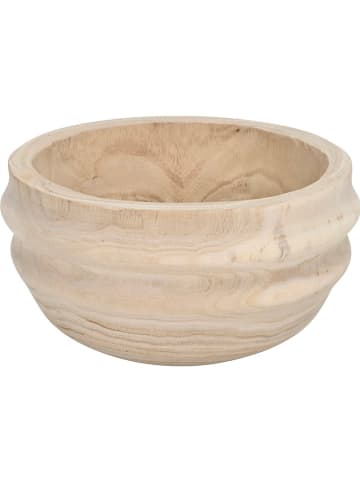 Dekoracyjna miska w kolorze beżowym - wys. 15 x  Ø 25 cm