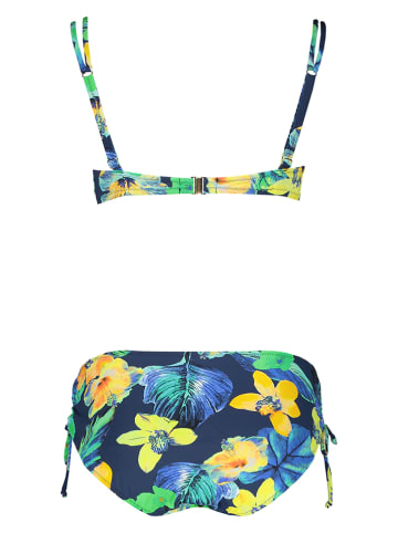 Bikini donkerblauw/groen