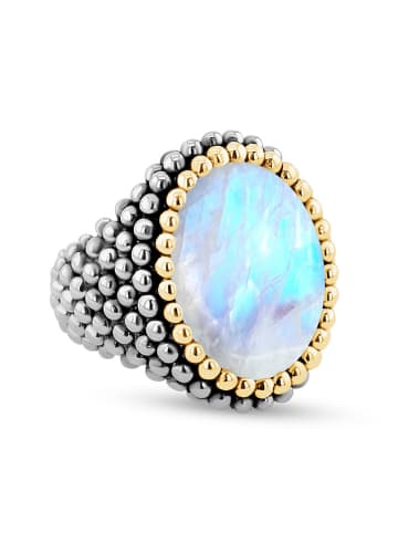 Vergulde ring met edelsteen