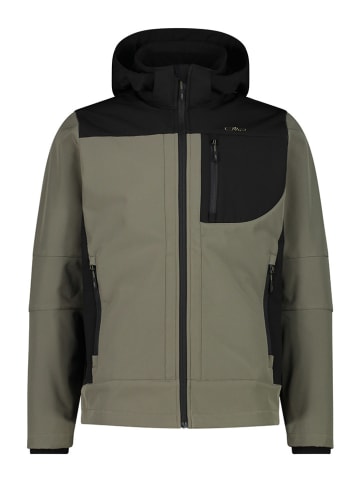 Softshelljas beige/zwart