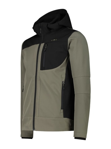 Softshelljas beige/zwart
