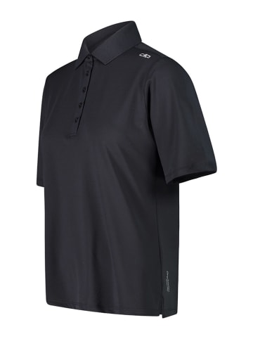 Funktionspoloshirt in Schwarz