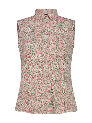 Funktionsbluse in Rosa/ Creme