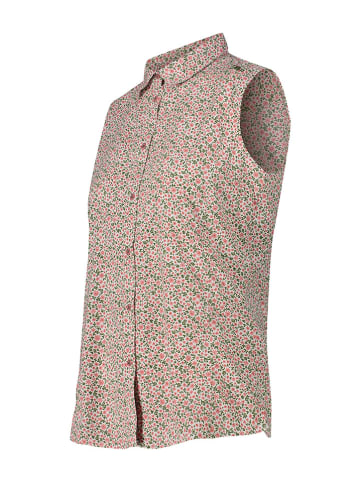 Funktionsbluse in Rosa/ Creme