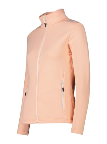 Fleece vest perzikkleurig