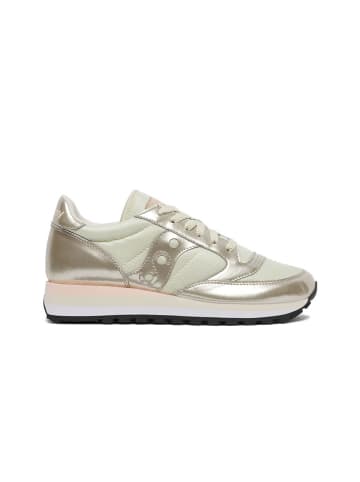 Leder-Sneakers "Jazz Triple" in Beige/ Gold