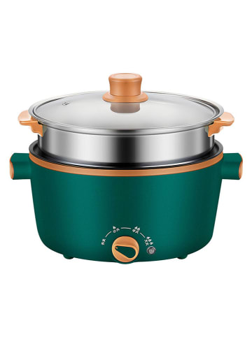 Wielofunkcyjny garnek parowy w kolorze zielonym - 2,5 l