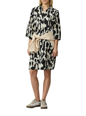 Kleid in Schwarz/ Beige